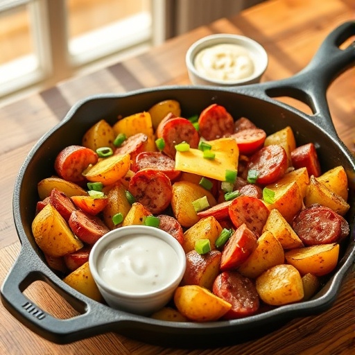 Cheesy Ranch Potatoes & Smoked Sausage: Easy One Pan Dinner Recipe