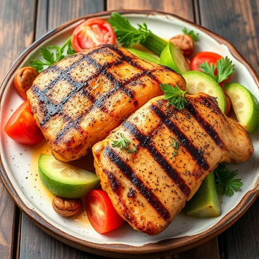 Easy & Healthy Chicken Recipes for Every Meal 1 Easy Healthy Chicken Recipes — a rustic plate of grilled chicken and roasted veggies, photographed in natural light for a clean look.