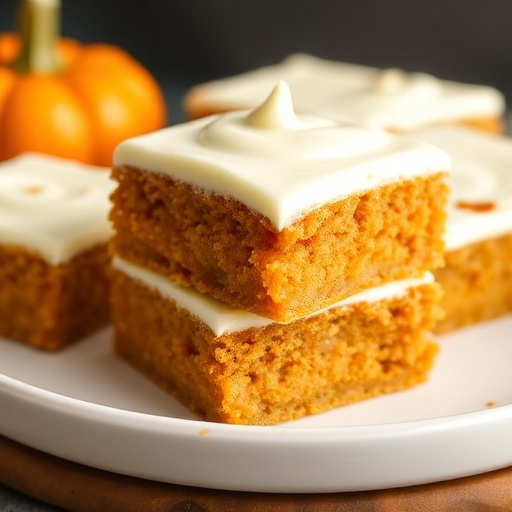 Easy Pumpkin Bars with Cream Cheese Frosting