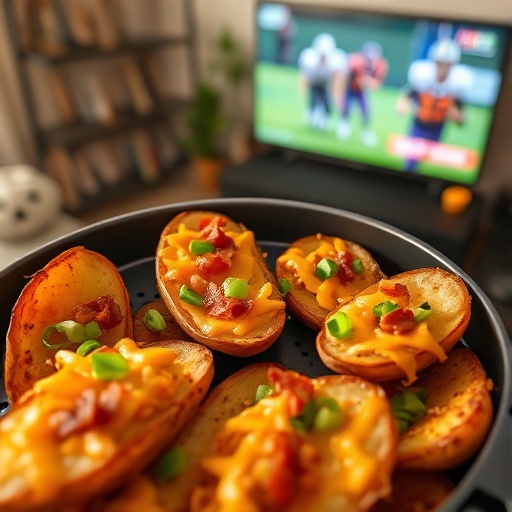 Crispy Air Fryer Loaded Potato Skins: The Ultimate Game Day Appetizer!