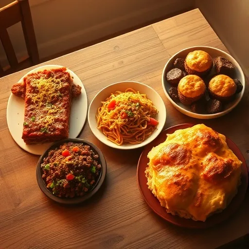 Easy Ground Beef Dinners: Quick & Tasty Weeknight Meals 1 A delicious spread of three easy ground beef dinner ideas: lasagna, taco salad, and shepherd's pie, perfect for weeknights.