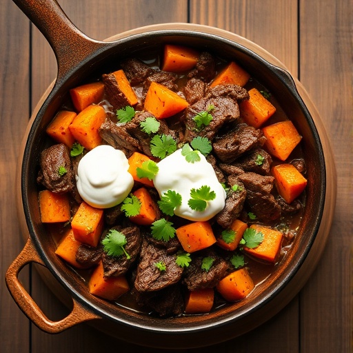 Southwest Beef Sweet Potato Skillet Meal
