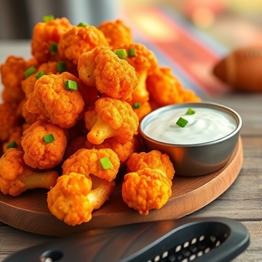 Spicy Vegan Buffalo Cauliflower Bites: Easy Game Day Appetizer Recipe