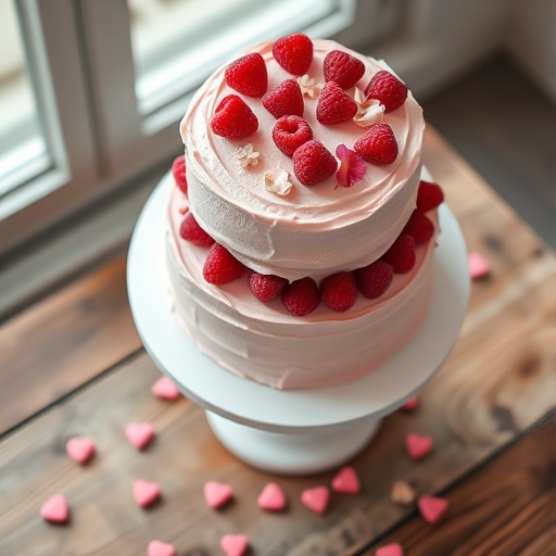 Stunning Raspberry Rose Galentine’s Cake: Perfect for Your Besties Party!