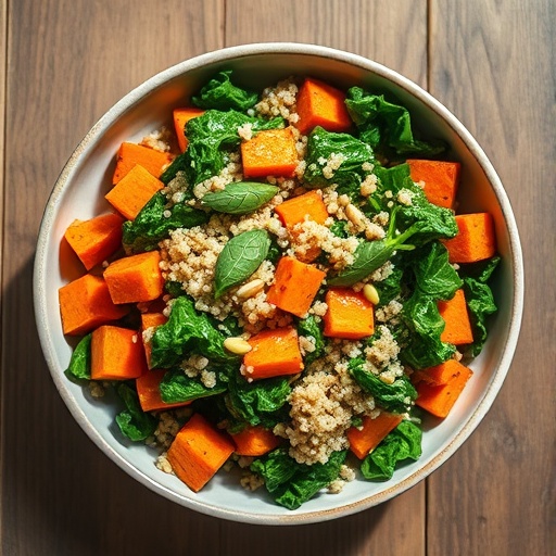 Sweet Potato Kale Quinoa Salad: Healthy &amp; Delicious