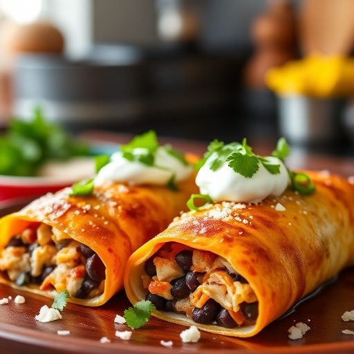 Turkey Black Bean Enchiladas Recipe