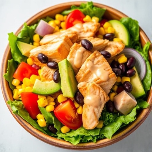 Zesty Southwest Chicken Salad Bowls